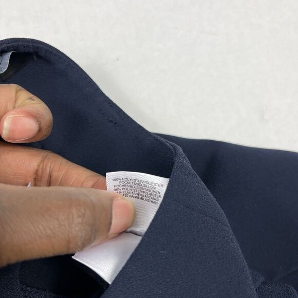 Rachel Roy Collection Wide Leg Trousers Blue High Rise Workwear Elegant Pants 4 - Picture 11 of 13